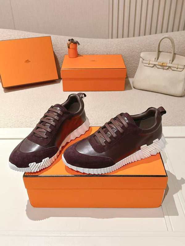 HM Unisex Bouncing Sneakers Suede Leather