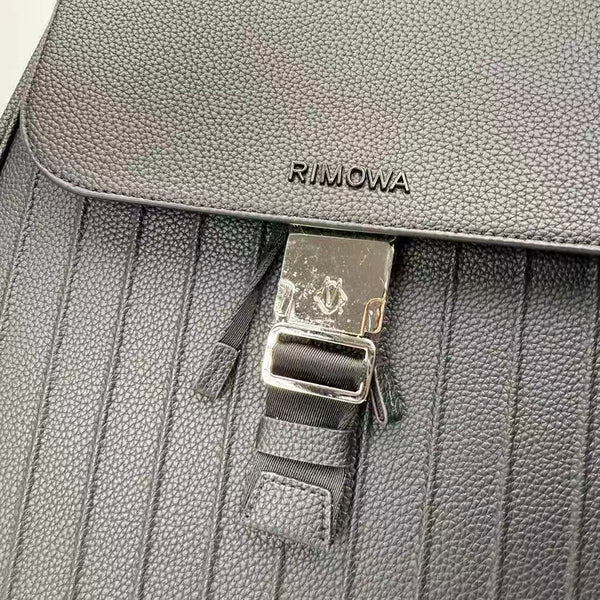 Rimowa 26FW Never Still Large Backpack 44cm Black Cowhide