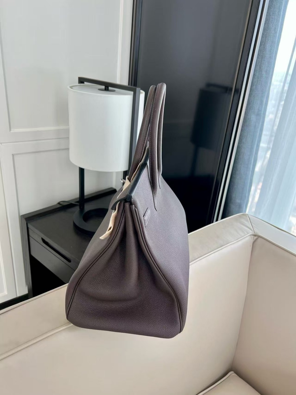 HM Birkin 40cm Palladium Hardware Ebony Togo Calfskin
