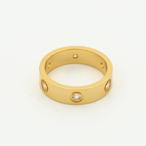ANELLO LOVE 5,5MM 6 DIAMANTI ORO