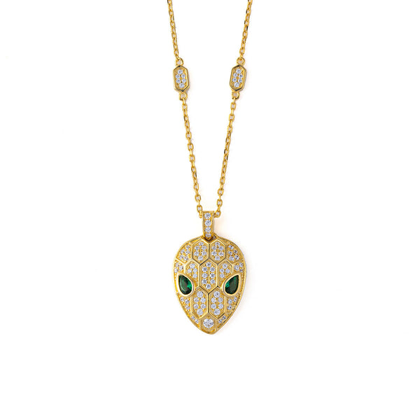 COLLANA CON PEDANTE SERPENTI E DIAMANTI
