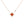 STAR NECKLACE PINK GOLD 1 DIAMOND