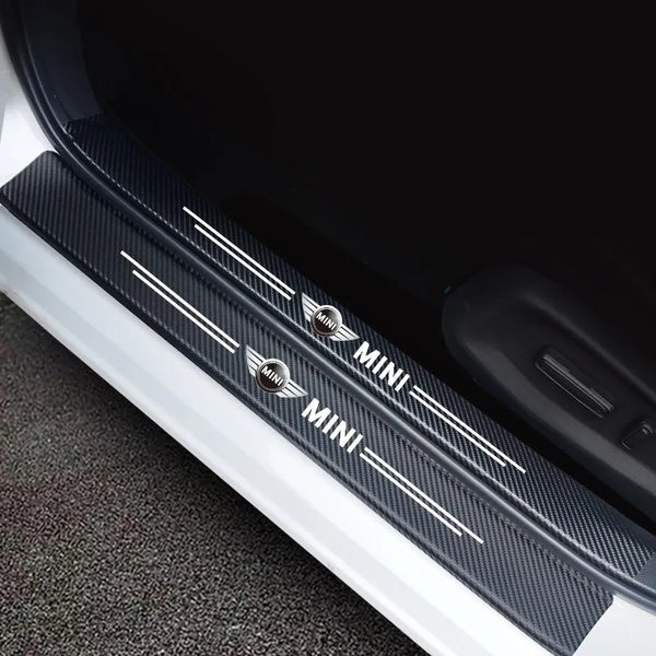 ( 4PCS ) Carbon Car Door Sills Stickers
