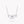 TILDA BOW MINI SILVER DIAMOND NECKLACE