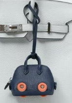Hermès Bolide On Wheels Charm in Leather