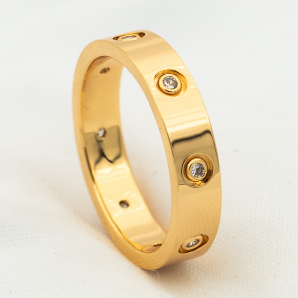 ANELLO LOVE 3,6 MM 8 DIAMANTI