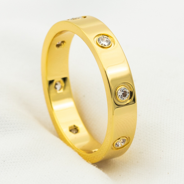 ANELLO LOVE 3,6 MM 8 DIAMANTI