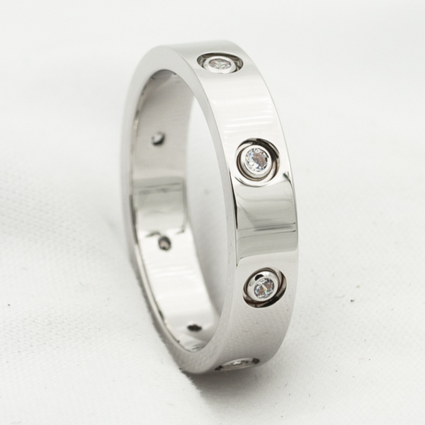 ANELLO LOVE 3,6 MM 8 DIAMANTI