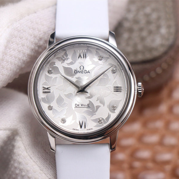 DE VILLE PRESTIGE 32 ACCIAIO QUADRANTE BIANCO 