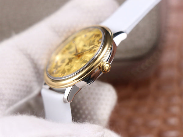 DE VILLE PRESTIGE 32 CASSA IN ORO QUADRANTE GIALLO 