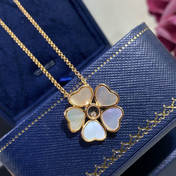 COLLANA CON FIORI A CUORE FELICE