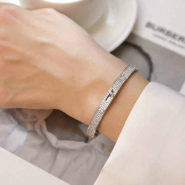BRACCIALE KELLY CON PAVE' DI DIAMANTI 