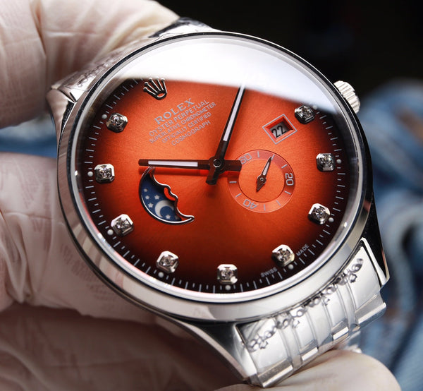 OYSTER PERPETUAL 39MM DOPPIO VETRO ZAFFIRO SPECCHIATO 