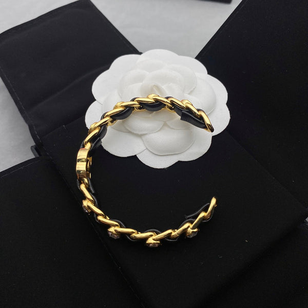 BRACCIALE CC BLACK ROPE ORO E DIAMANTI