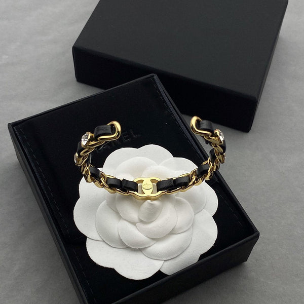 BRACCIALE CC BLACK ROPE ORO E DIAMANTI
