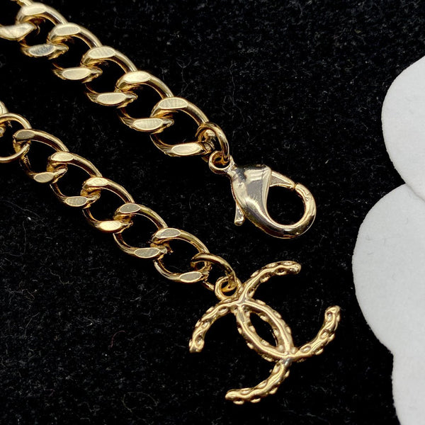 COLLANA CC NERA ORO DIAMANTE
