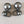 WOMEN'S DESIGNER BLACK CD EARRINGS