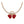 HAPPY WING CARNELIAN NECKLACE 1 DIAMOND