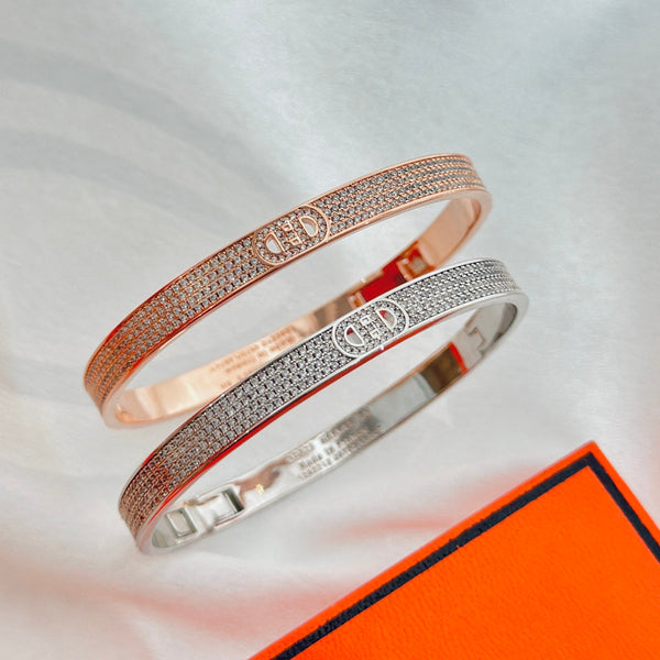 NUOVO BRACCIALE DI LUSSO HM CON NASO DI MAIALE E DIAMANTI