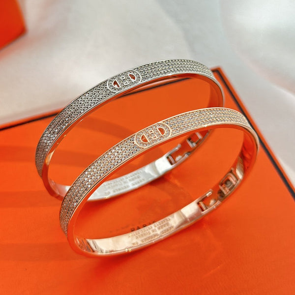 NUOVO BRACCIALE DI LUSSO HM CON NASO DI MAIALE E DIAMANTI