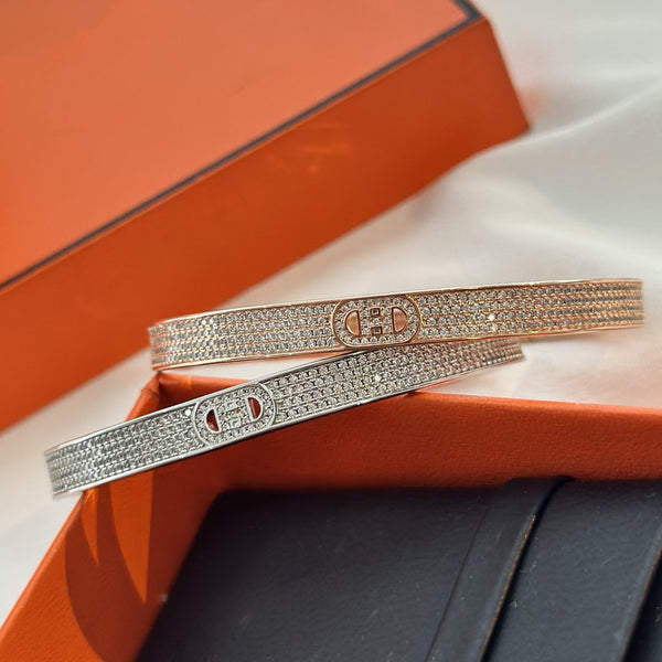 NUOVO BRACCIALE DI LUSSO HM CON NASO DI MAIALE E DIAMANTI