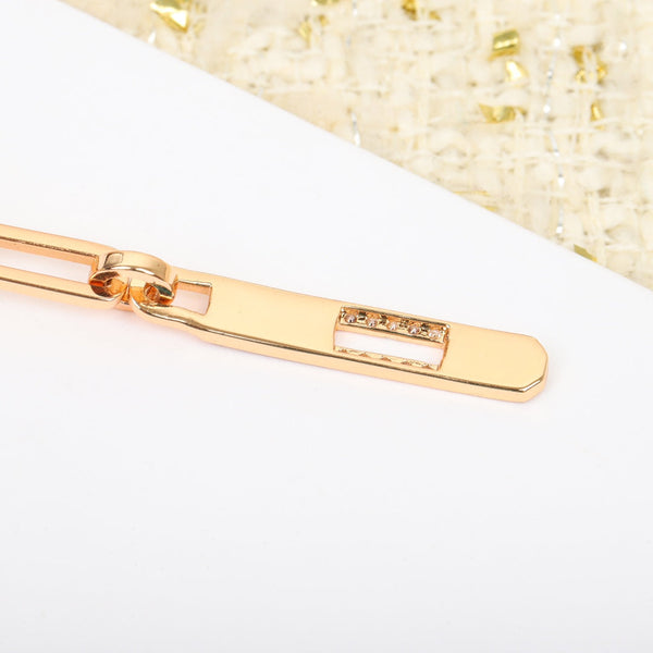 COLLANA IN ORO ROSA CON DIAMANTI E CATENA HM KELLY