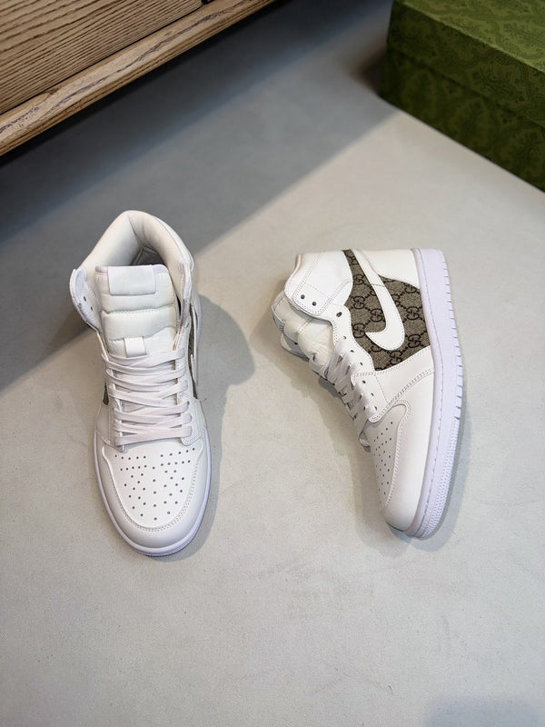 GG AIR JORDAN BIANCO MARRONE
