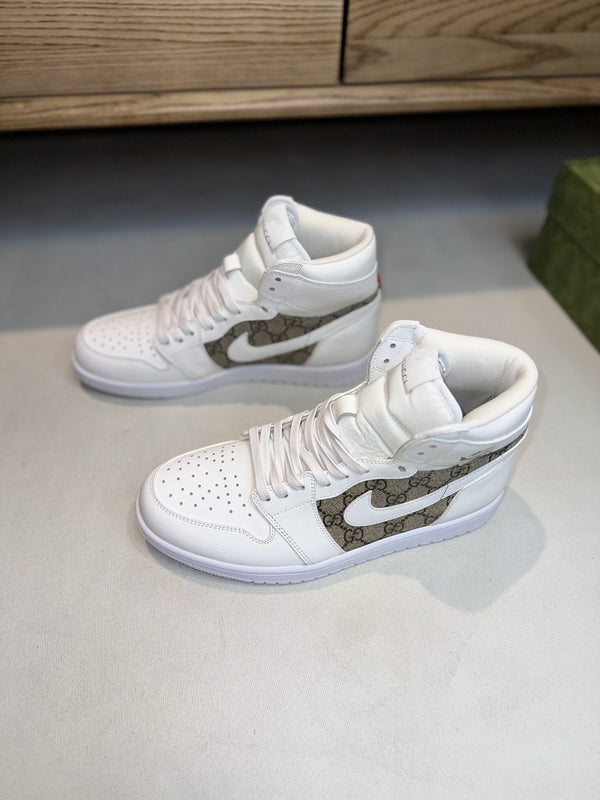 GG AIR JORDAN BIANCO MARRONE