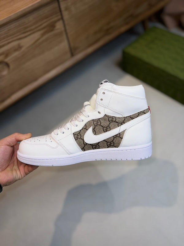 GG AIR JORDAN BIANCO MARRONE