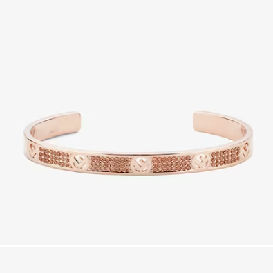 F BRACCIALE IN ORO ROSA CON DIAMANTI