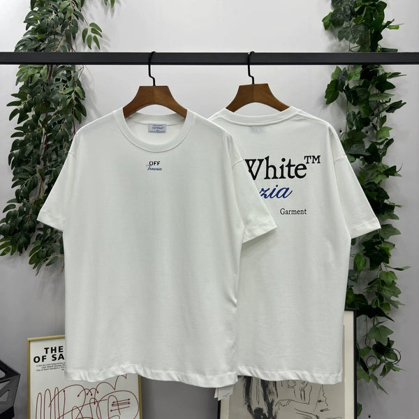 Offwhite T-short White Black Blue Cotton