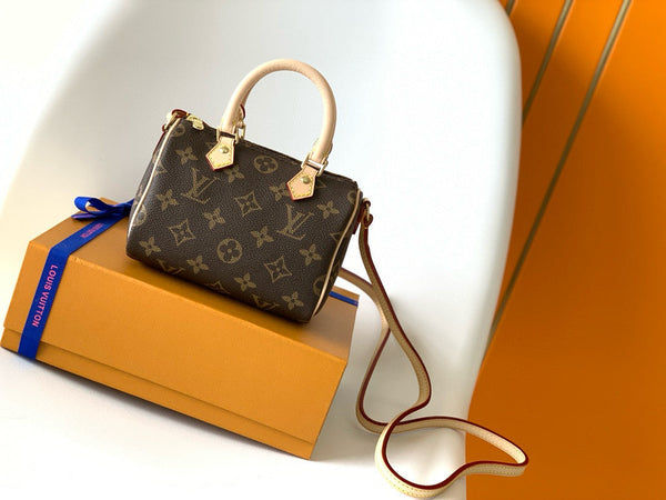 SPEEDY BANDOULIERE NANO 16CM MONOGRAM CANVAS