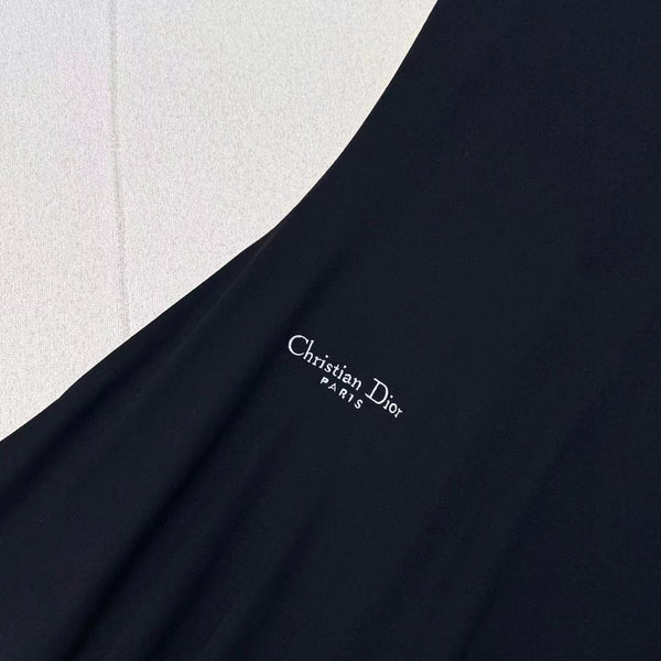 CD Vest Dress Black Cotton Polyester