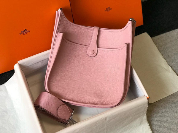 HM Evelyne 28 Togo Bag Pink