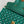 VLTN Locò Shoulder Bag Emerald Green Embroidered Satin