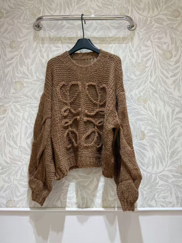 Loewe Anagram open-knit sweater