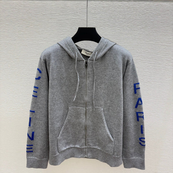 CE 2026 Hooded Zip-up Cardigan Wool 430389