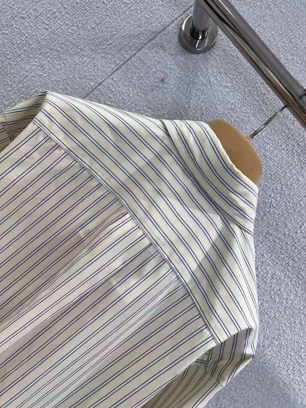 Miu Miu Striped Cotton Shirt