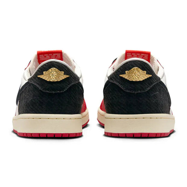 Trophy Room X Air Jordan 1 Retro Cuir Suédé Blanc Rouge Noir