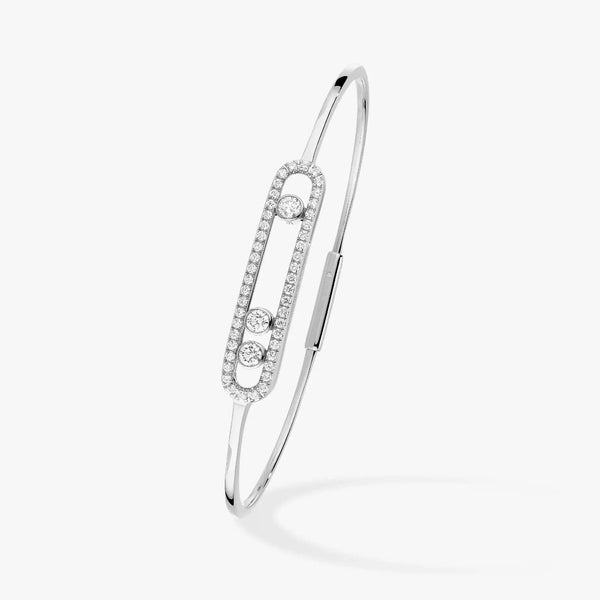 BRACCIALE MOVE UNO PAVED FLEX BANGLE CON DIAMANTI