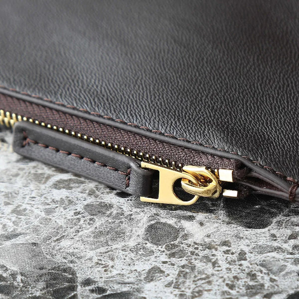 Borsa BV Pinacoteca 43 cm in pelle di vitello intrecciata marrone scuro e pelle scamosciata