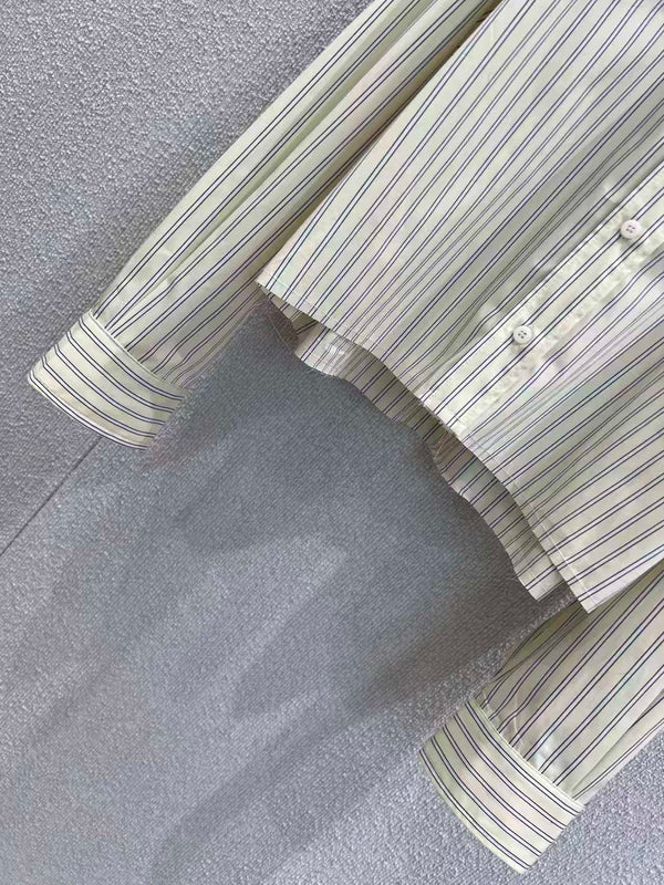 Miu Miu Striped Cotton Shirt