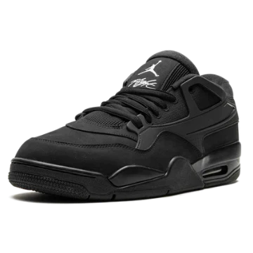 Nike Air Jordan 4 Black Suede Leather