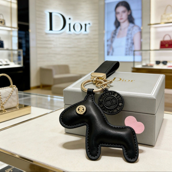CD Leather Horse Charm