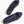 ballerine nere viola blu tweed