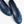 ballet flats dark blue white denim
