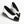 ballet flats white black patent calfskin
