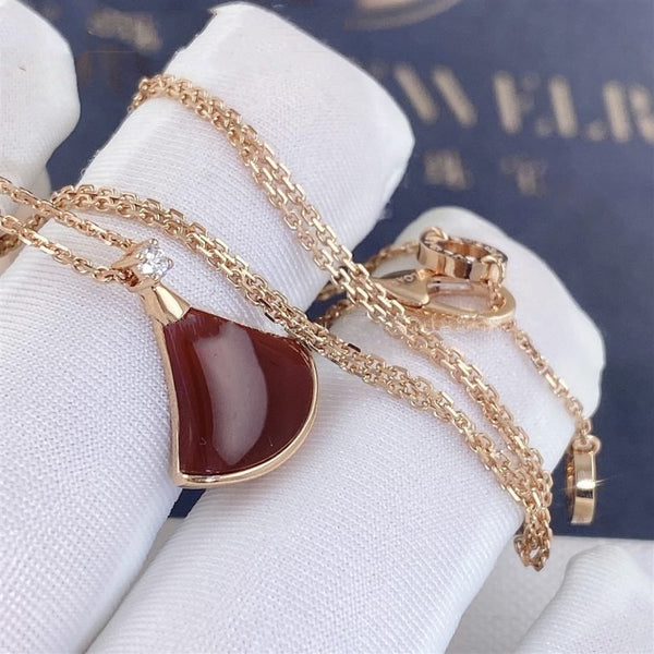 COLLANA DA SOGNO CORNIOLA 1 DIAMANTE