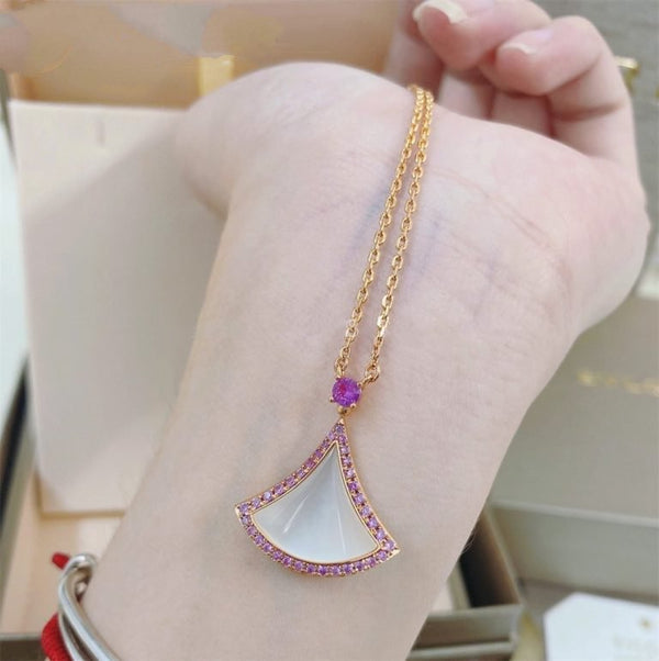 COLLANA DA SOGNO MOP DIAMANTE ROSA