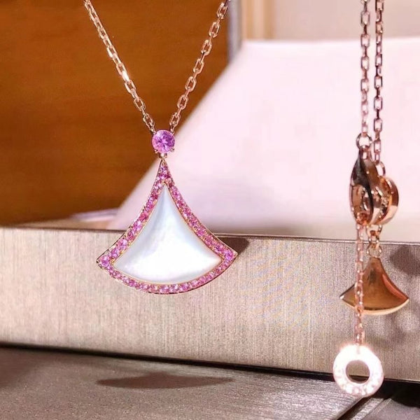 COLLANA DA SOGNO MOP DIAMANTE ROSA